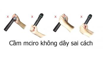 Cách cầm Micro Karaoke đúng cách là như thế nào?